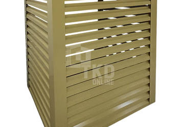 Osłona pompy ciepła 90x40x140 cm żółty Zabudowa TKD305