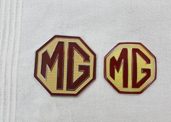 MG TF EMBLEMAT ZNACZEK LOGO PRZÓD + TYŁ NOWE PIĘKNE