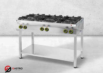 Kuchnia gazowa 6-palnikowa na podstawie otwartej, HENDI, Kitchen Line