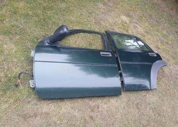 Drzwi lewe przód tył zielone Land Rover Freelander I 98-06
