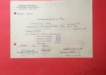 ( 780 ) Zaświadczenie Chrobak