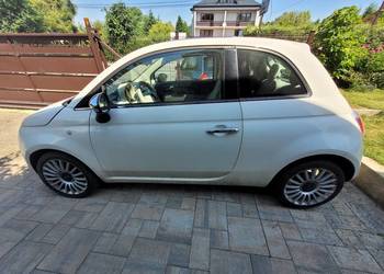 Fiat 500 jasny środek szyberdach klimatyzacja