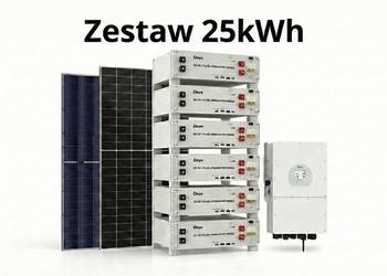 Zestaw budżetowy 25kWh HV (panele, inwerter, 3 fazy, magazyn 30 kWh)