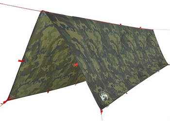 Płachta biwakowa moro 506x306 cm wodoszczelna WM-4009602