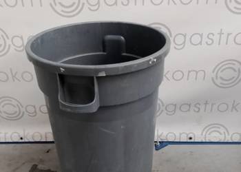 KOSZ POJEMNIK NA ODPADKI OKRĄGŁY STOJĄCY ok. 80 l Z PODSTAWĄ JEZDNĄ