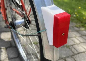 Stara biała lampka tylna Wigry 3 łezka Lampa tył Wigry składak Romet Wagant