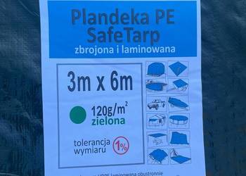 Plandeka SafeTarp 3x6 120g/m2 PROMOCJA Zielona