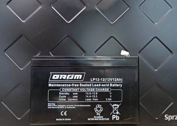 Akumulator żelowy GROM 12V 12Ah LP12-12