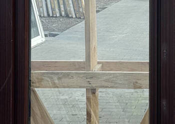 OKNA KacprzaK 74X138 OKNO Używane Plastikowe PCV Mahoń