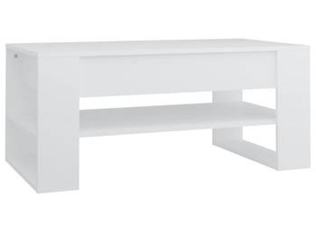 Stolik kawowy biały 102x55x45 cm materiał drewnopochodny WM-810899