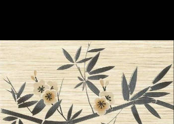 Dekor Nelia bianco Inserto 25 x 40, Kwadro, Paradyż, płytki, kafelki, flizy