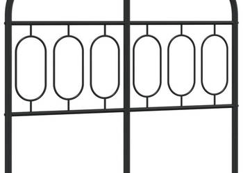 Metalowe wezgłowie czarne 120 cm WM-377148