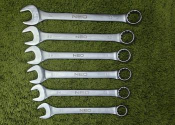 Klucze płasko oczkowe 22-32 mm 6 sztuk Neo nowe DPD