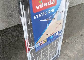 NOWA Suszarka na bieliznę pranie ubrania STATIC ONE kółeczka + uchwyt