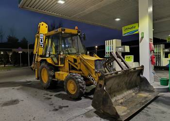 Koparko-ładowarka JCB 3CX Turbo, 4x4, komplet łyżek na szybkozłącze