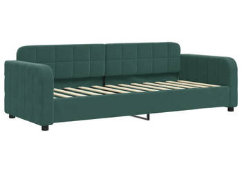 Sofa z funkcją spania ciemnozielona aksamitna 80x200 cm WM-354053