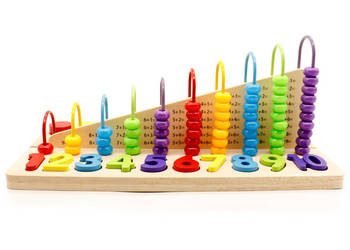 Zabawka edukacyjna liczydło klocki cyfry ECOTOYS