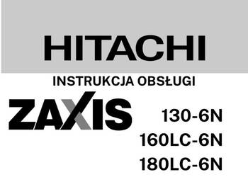 DTR Instrukcja obsługi, katalog, UDT- serwis - Hitachi 160LC-6N, 180LC-6N