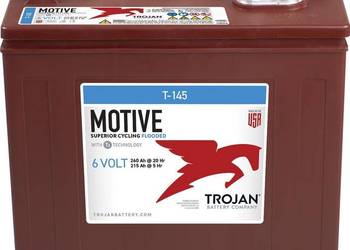 Akumulator Trojan T-145, 260 Ah C20, bateria 6V trakcyjna, do Melex, Melexa