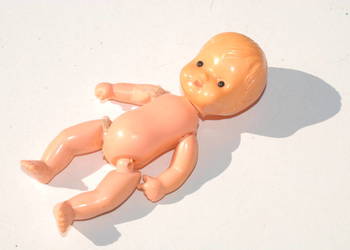 Stara zabawka lalka miniaturowa mini unikat antyk