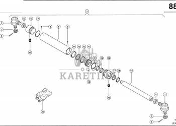 Claas Lexion 600 HYDR-SIŁOWNIK 0000406271 (Siłownik układu kierowniczego)