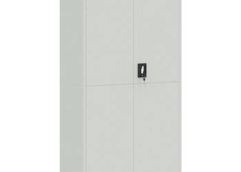 Szafa na dokumenty jasnoszara 90x40x180 cm stalowa WM-339753