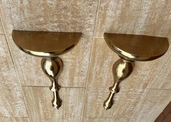 Półka złota wisząca konsola barokowa konsolka ścienna glamour ozdoba