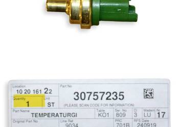 VOLVO C30 V40 S40 V50 S60 V60 S80 V70 czujnik temperatury plynu OE 30757235