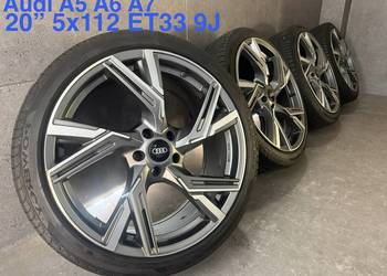 20 cali Audi A5 A6 A7 A8 felgi koła komplet 5x112 ET33 9J