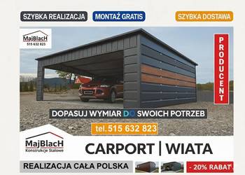 Zadaszenie - CARPORT |Wiata Samochodowa |ALTANA na pojazdy – Maj-Blach