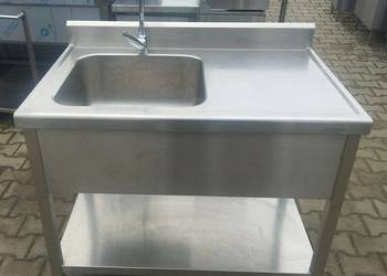 Zlew 1 Komorowy z Półką DORA METAL 105/70/85 cm S 1738.O
