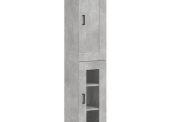 Wysoka szafka szarość betonu 345x34x180 cm WM-3200389