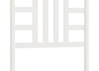 Wezgłowie łóżka białe 106x4x100 cm lite drewno sosnowe WM-817826