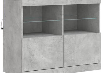 Szafka z oświetleniem LED szarość betonu 81x37x67 cm WM-836661