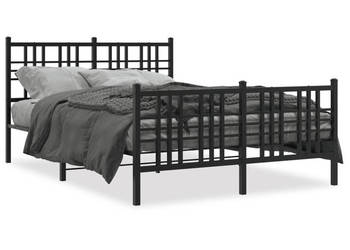 Łóżko Metalowe Czarne Rama Łóżka Ze Stelażem 120x200cm WM-376340