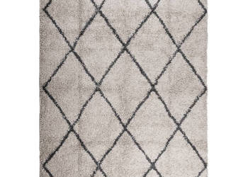Dywan z długim włosiem PAMPLONA beżowo-antracytowy 120x170 cm WM-375388