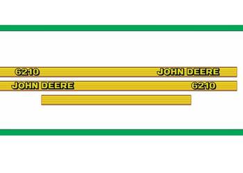 Naklejki John Deere 6210 Traktor Ciągnik Rolniczy Nalepki Komplet