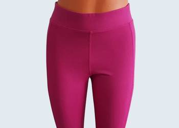 Damskie bawełniane dresowe spodnie z wysokim stanem różowe Nike 38/M