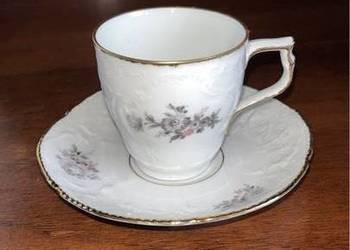 Filiżanka do espresso. 1960r.  Rosenthal Sanssouci. Grey & Pink Rose