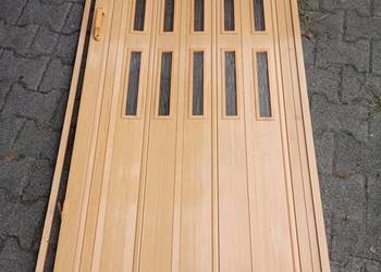 Drzwi harmonijkowe 80 x 194 cm kompletne sprawne