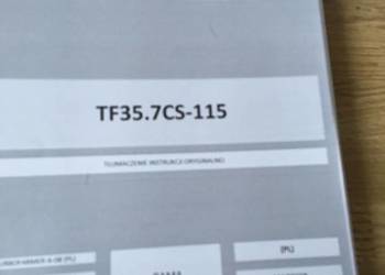dtr instrukcja obsługi ładowarki Merlo tf35.7cs-115 i inne