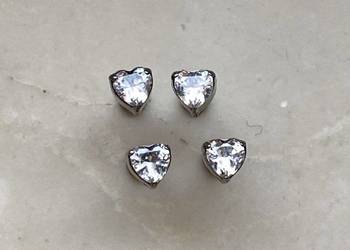 Kolczyk Labret Push-In Tytan z Cyrkonią Serce 3 mm (16G / 1.2 mm) – Tytanow