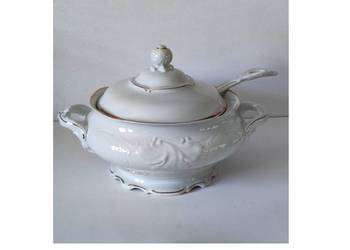 Wawel Wałbrzych KPM Krister Waldenburg waza  porcelanowa na zupę złocona Fr