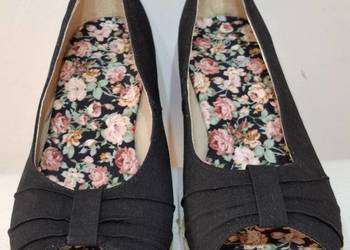 Espadryle 39 koturny damskie letnie wiosenne odkryte palce