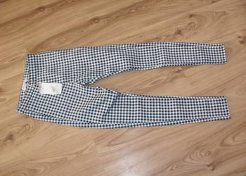 spodnie GLAMOROUS w kratę  r. S jeans skinn