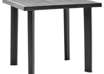 Stół ogrodowy antracytowy 80 x 75 x 72 cm plastikowy WM-48804