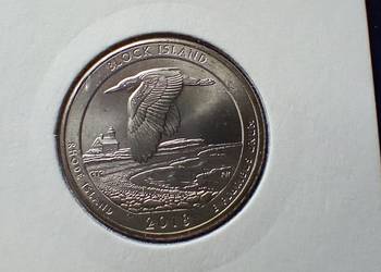 Stare monety 1/4 dolar 2018 P Block Island USA