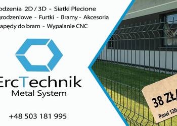 Płot panelowy 120 cm – MEGA PROMO 38 zł/mb