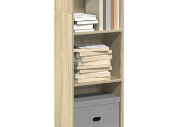 Regał dąb sonoma 40x24x109 cm materiał drewnopochodny WM-857776