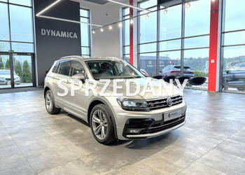 Volkswagen Tiguan R-Line 2.0TDI 240KM DSG 4motion 2019 r., salon PL, I wła…
